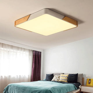 Nordic Ceiling Lamp – Rectangular LED Flush Mount Light for Living Room Lighting