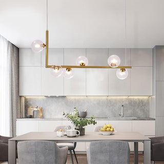 Modern Pendant Lamp – Multi Globe Nordic Ceiling Light With Gold Finish