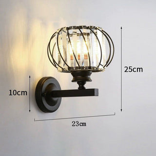 Luxury modern vintage wall sconce bedroom close-up — lamp