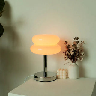 LED Nordic round lamp — minimalist glass ambient setting