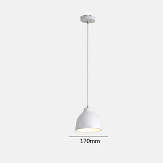 Resin Pendant Lamp - Rustic Bowl Pendant Light for Kitchen Island Lighting