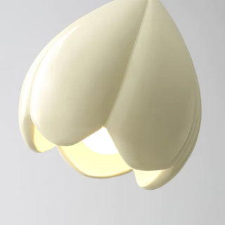 Creamy Hanging Lamp - Rustic Pendant Light With Soft Cream Shade & Adjustable Hanging Light