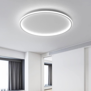 Ultra-Thin Ceiling Light - Adjustable Round LED Minimalist Light Fixture for Living Room