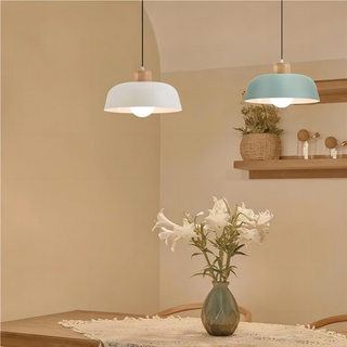Suspension nordique – Petite suspension minimaliste en aluminium teinté pour salle à manger