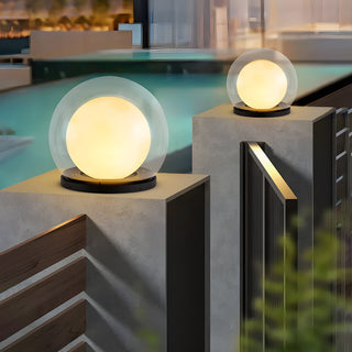Outdoor Lamp Stainless Steel – Modern Black Steel Lantern with Warm Ambient Lighting