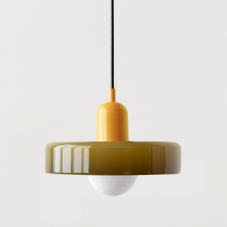 Suspension Bauhaus – Lampe LED moderne à deux têtes en verre pour salle à manger
