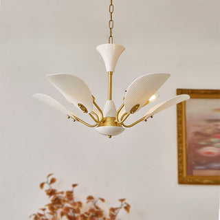 Copper ceramic pendant hanging in vintage interior — ceiling lamp