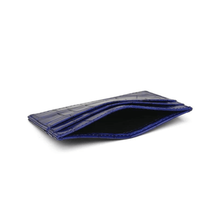 luxury leather card holder haven crocodile leather wallet credit card slots set view