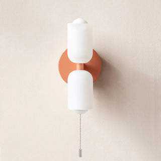 Modern creamy elegant double head wall sconce — lamp
