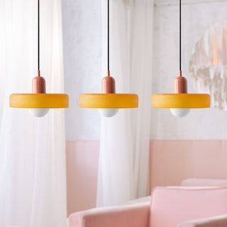 Suspension Bauhaus – Plafonnier Simple à 3 Têtes en Verre pour Salle à Manger
