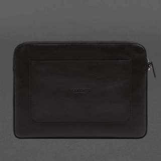 leather macbook case macbook pro 13 zipper pocket wrist strap wide view