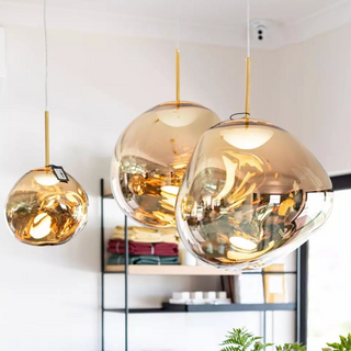 Transparent Acrylic Pendant Light – Modern Ceiling Lamp with Adjustable Hanging Cable