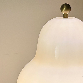 Portable French lamp wide — pear touch LED warm