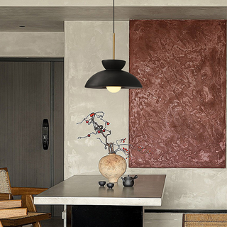 Nordic minimalist pendant lamp over dining room table