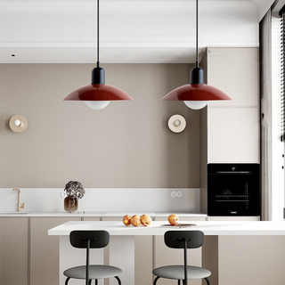 Lustre Macaron Coloré - Suspension Moderne avec Fixation en Fer pour Îlot de Cuisine