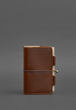 leather bound notebook designer soft cover replaceable inserts pen holder product view