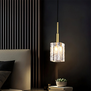 Crystal ceiling pendant — romantic ambient living room lamp