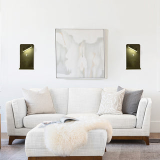 USB phone charger LED wall lamp modern — warm glow