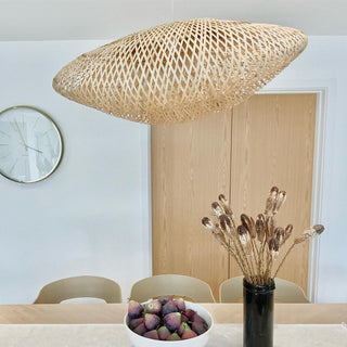 Natural rattan kitchen pendant lamp — modern fixture