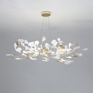 Art metal chandelier side — modern unique frame dining warm