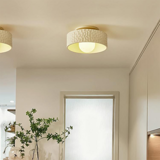 French cream ceiling light modern – minimalist polystyrene