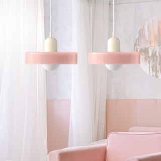Suspension Bauhaus – Lampe LED moderne à deux têtes en verre pour salle à manger