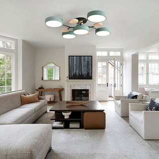 Adjustable multi-arm LED ceiling chandelier – modern dining light