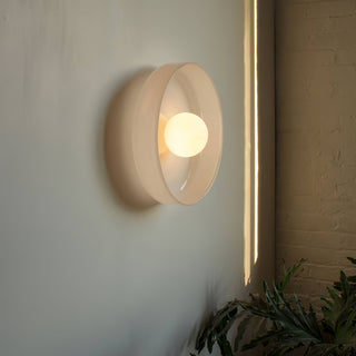 Plafonnier de cuisine moderne - Luminaire rond en verre à montage encastré pour éclairage d'îlot