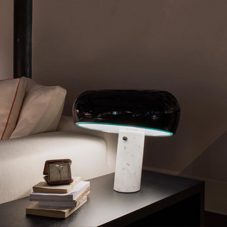 Carbon steel table lamp setting — durable glass warm
