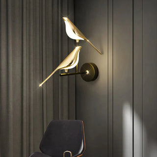 Applique Murale LED Moderne Oiseau - Lampe Murale en Acrylique avec Éclairage Doux