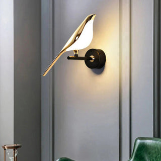 Modern acrylic bird LED soft glow wall sconce — lamp