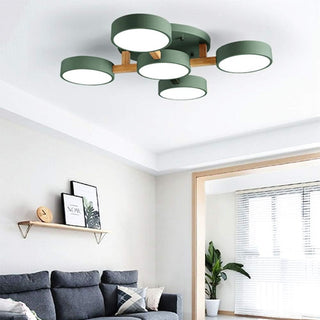 Acrylic Ceiling Light – Modern Multi-Head Fixture with Diffused Acrylic Heads