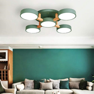 Acrylic Ceiling Light – Modern Multi-Head Fixture with Diffused Acrylic Heads