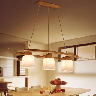 Wooden Pendant Light – Modern Japanese Pendant Lamp | Ambient Lighting Fixture