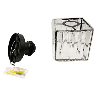 Black hallway ceiling lamp, modern crystal shade semi-flush