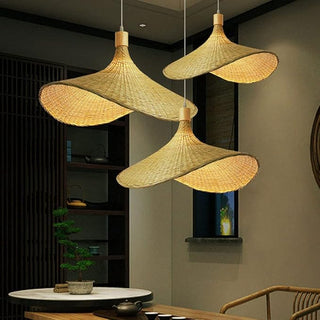 Bamboo Pendant Lamp – Bohemian Pendant Light for Interiors | Handwoven Natural Ceiling Light