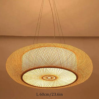Bamboo Pendant Lamp – Eco Friendly Pendant Light with LED Lighting for Indoor Use
