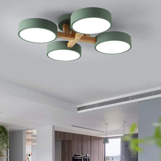 Acrylic Ceiling Light – Modern Multi-Head Fixture with Diffused Acrylic Heads