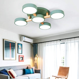 Acrylic Ceiling Light – Modern Multi-Head Fixture with Diffused Acrylic Heads