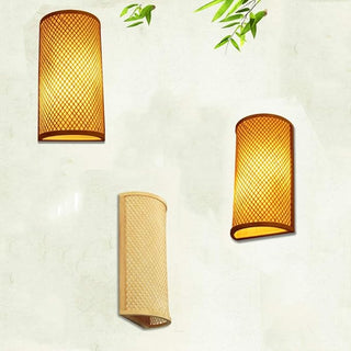 Bamboo Wall Light – Indoor Wall Sconce With Natural Bamboo Lighting & Easy Installation