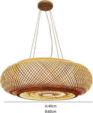 Bamboo Pendant Lamp – Eco Friendly Pendant Light with LED Lighting for Indoor Use