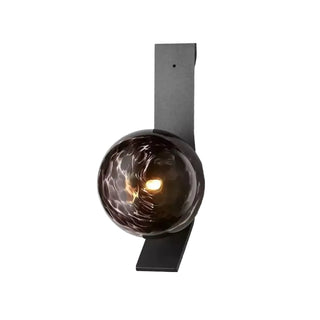 Vertical 3-globe gilded wall sconce G4 – black S size 26.1cm