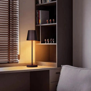 Portable dimmable cordless lamp wide — LED warm