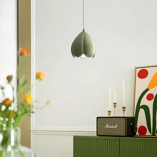 Soft cream pendant lamp — rustic adjustable ceiling fixture