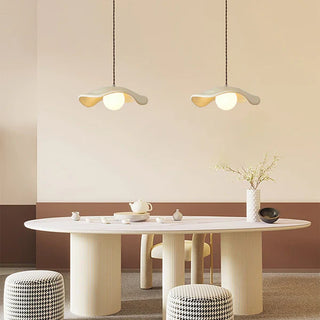 Resin Pendant Light - Modern Pendant Lamp with Hat Shade for Dining Room