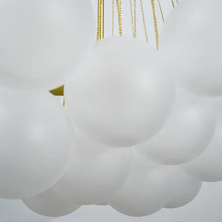 Glass bubble chandelier frosted hand finish ceiling pendant