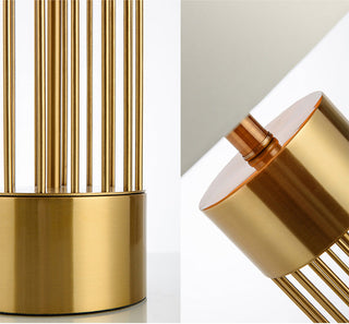 Luxury gold vault lamp in setting — elegant interior light