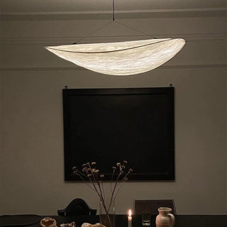 Pendant with soft fabric diffuser — Nordic modern lamp