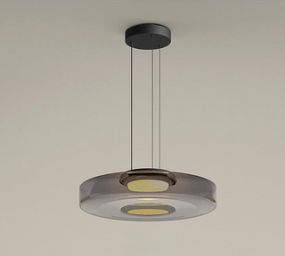 Modern glass ceiling lamp with adjustable dining pendant