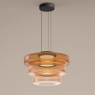 Suspension en verre - Suspension moderne avec hauteur réglable pour salle à manger